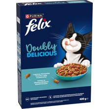 Felix Doubly Delicious Yetişkin Kedi Maması Balıklı 400G