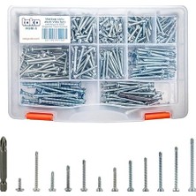 Hobi-3 Matkap Uçlu Akıllı Vida Seti 435 Parça 14 Çeşit Organizer Takım Çantalı