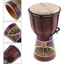 Davul Darbuka Renkli Afrika El Yapımı 30CM Çocuk Bongo Kongo
