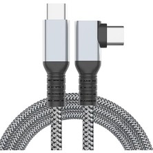 Vr-C Oculus Quest ile Uyumlu Vr5 Link Kablosu 5 M, 5gbps USB 3.2 Gen 1 Hızlı Veri Aktarımı, Hızlı Şarj Usb-C, Quest 2 Uyumlu (Type C To Type C) Kablo; Sanal Gerçeklik Gözlüğü Uyumlu