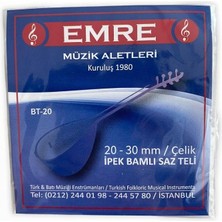 - Uzun Sap Bağlama Teli 0.20-0.30MM Çelik Ipek Bamlı Saz Teli (Yerli Üretim)