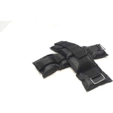 2 kg x 2 Adet El Ayak Bilek Kas Güçlendirici Ağırlık Seti, Tek Ebat, 0008, Siyah