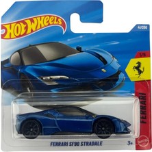 Wheels Ferrari SF90 Stradale [mavi] 1/5, 41/250, 1:64 Ölçekli Diecast Oyuncak Araç
