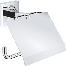 Vionna Grohe Start Cube Quickfix Tuvalet Kağıtlığı (Kapaklı), Duş, Banyo Aksesuarları, Krom, 41102000