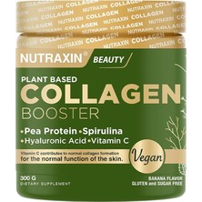 Plant Based Collagen Booster | Vegan Kolajen Toz Takviye | C Vitamini, Hyaluronik Asit, Çinko, Spirulina | 300 G