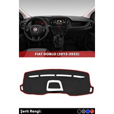 Doblo (2015-2022) 3D Torpido Kılıfı Ön Panel Koruma (Siyah)