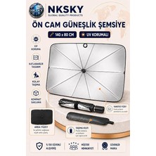 Kalite Araç Ön Cam Güneşlik Şemsiyesi 140X80 cm Katlanabilir Araç Güneş Koruyucu Oto Güneşlik Perde