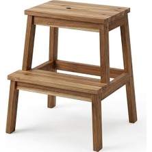 Bekväm Doğal Ahşap Akasya Taburesi; (50 Cm) Ikea