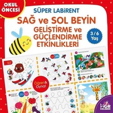 Halk Kitabevi Sağ ve Sol Beyin Geliştirme ve Güçlendirme Etkinlikleri - Süper Labirent: 3 - 6 Yaş