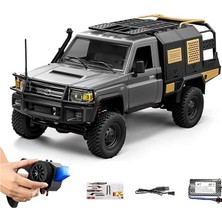 1/12 Supertourer Toyota Land Cruiser LC79 4WD Rc Model Uzaktan Kumandalı Araba Crawler Offroad Truck Rtr Lisanslı Gümüş+Dahili Işık Seti MN82-S