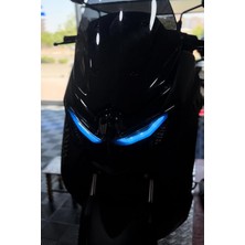 Nmax Yeni Kasa Scooter Için Far Renklendirme Sticker Far Filmi(Açık Mavi)