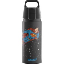 - Wmb One Superman Alüminyum Içecek Şişesi, Karbondioksit Için Uygun, Sızdırmaz, Tüy Kadar Hafif, Bpa Içermez, Iklime Zarar Vermez, Sertifikalı, Spor ve Okul, Siyah, 0,6 L