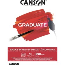 Graduate - C400110379 Yağlı ve Akrilik Kağıt Bloğu, Dın A5, 20 Yaprak, 290 G/m²