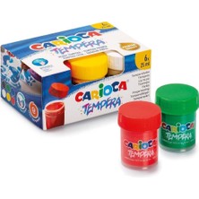 Tempera Parmak Suluboya, Süper Yıkanabilir, 6X25 Ml, 6 Renk Karışık