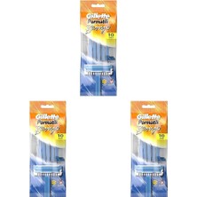 Permatik Banyo Kullan At Erkek Tıraş Bıçağı 10 Adet 3lü Paket