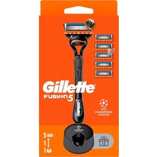 Fusion Tıraş Makinesi + 5 Adet Yedek Tıraş Bıçağı + Premium Stand Hediyeli Paket