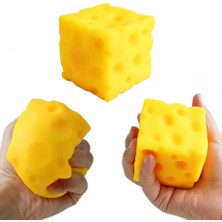 Squishy Stres Oyuncağı Peynir, Anti Stres Yavaş Yükselen Pu Köpük Büyük Boy 10 cm