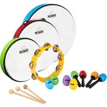 Percussion 12 Parçalı Ritim Seti, El Tamburini, Tef ve Çalkalayıcıları, Sınıf Müziği Için, Çin'de Üretilmemiştir, Uzun Ömürlü Malzeme (Nınoset9)