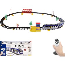 Pilli Uzaktan Kumandalı 49 Parça Manyetik Tren Seti Vagonlar Mıknatıs Ile Bağlanır Sesli ve Işıklı 264 cm Ray Uzunluğu
