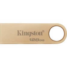 Vionna Kingston Datatraveler Se9 Gen 3-128GB - 220MB/S Okuma - Metal - USB Bellek 3.2 Gen 1 -Altın