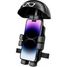Titreşim Önleyici Otomatik Tuşlu Motosiklet Bisiklet Scooter Atv Telefon Tutucu Gidon Ayna Bağlantılı Telefon Tutucu Motor Tutacağı Motor Tutacak Güçlü Tutuş ZR729