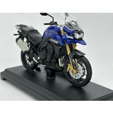 Koleksiyonu: Triumph Explorer 1:18 Ölçek Diecast Motosiklet Model – Lisanslı Metal Maket Oyuncak & Biblo