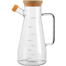 Kapaklı Borosilikat Cam Yağdanlık 900 ml