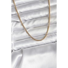 Lovesta Home 14K Gold Renk Kaplama Zincir Model cm Kadın Kolye TJ-BKO10737
