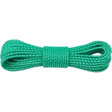 Metre Naylon Çamaşır Ipi, 3 mm Kalınlık, Dayanıklı Plastik Halat, Uv ve Suya Dayanıklı, Çamaşır Kurutma, Paket Bağlama, Bahçe, Kamp ve Çok Amaçlı Kullanım (Yeşil)