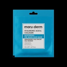 Vionna Maru.derm Duş Öncesi Saç Maskesi, Hyalüronik Asit & Kolajen, Nemlendirici, 300 Ml, Mor, Yıpranmış Saçlar Için, Vegan