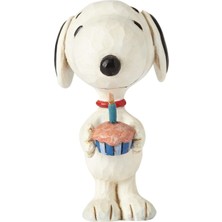 Peanuts By Jim Shore Snoopy Doğum Günü Figürü, 7,6 Cm, Çok Renkli