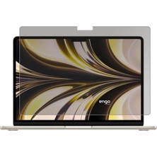 Apple Macbook Air M2 13.6 Inç Ile Uyumlu Hayalet Ekran Koruyucu Notebook, Yandan Görünmeyen Anti-Spy Gizlilik (Privacy) Laptop Koruması, 9h Temperli Nano Kırılmaz Esnek Cam 15:10