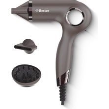 Vionna Bester HD8002 Profesyonel Saç Kurutma Makinesi, 1800 Watt Bldc Motor, Akıllı Isı Döngüsü, Negatif Iyon Teknolojisi, Manyetik Başlık, 110.000 Rpm