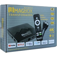 Magbox Magroıd Transformers 32 GB HDD 4 GB Ram Bluetooth 5g Ses Komut Kumandalı Dahili Wifi Androıd Tv Box 26746