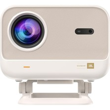 Taşınabilir L2 Plus 4K Dış Mekan Projektörü, Wifi 6 ve Bluetooth, Dikişsiz Otomatik Odaklama, Iphone/tv Stick/hdmı/usb/dizüstü/ps5 Için Dahili Android Ayarlanabilir Açı Sistemi