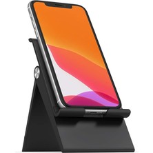 Ayarlanabilir Cep Telefonu Standı iPhone 11 Pro Max Xs, Galaxy S20 S10, Huawei P30 Vb. ile Uyumlu (Siyah)