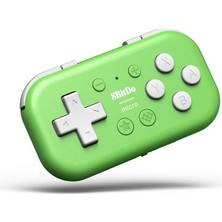 Mikro Bluetooth Gamepad Switch, Android ve Raspberry Pi Için Cep Boyutunda Mini Denetleyici, Klavye Modunu Destekler (Yeşil)