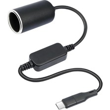 C To Çakmak Adaptörü, 5V -12V Araba Cihazları Için Güç Kaynağı
