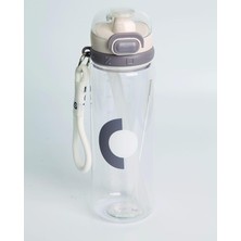 750 ml Okul Su Matarası Pipetli ve Pipetsiz Kullanım (Beyaz)