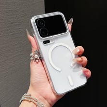 17 Pro Max Için Manyetik Kılıf [magsafe ile Uyumlu] Şeffaf Sert Mika Kılıf