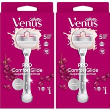 Venus Comfortglide Sugarberry Tıraş Makinesi ve 1 Adet Başlık 2li Paket