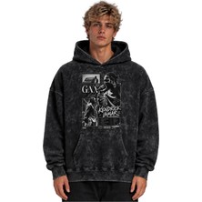 Sevbano Kendrick Lamar Rapper Şarkıcı Baskılı Unisex Oversize Yıkamalı Hoodie Sweatshirt