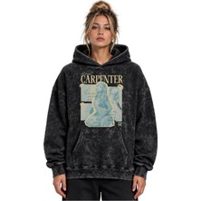 Sevbano Sabrina Carpenter Şarkıcı Baskılı Unisex Oversize Yıkamalı Hoodie