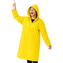 Vios Store Unisex Su Geçirmez Kapüşonlu Yağmurluk, Hafif ve Katlanabilir Yağmur Pançosu, Rüzgar Geçi