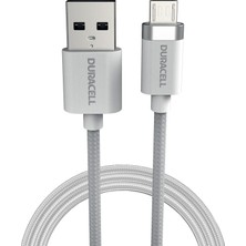 Vionna Duracell 1m Usb-A To Micro USB Örgülü Şarj Kablosu - Beyaz