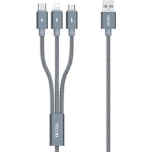 Vionna Tecno Charger+Data Cable TCD-X95 2A 1m Gri
