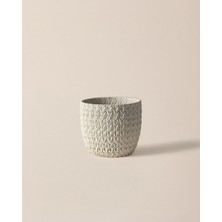 Vionna Madame Coco Dolly Saksı - Ekru - 20 cm Ekru