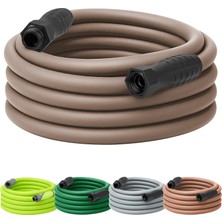 Vionna Flexzilla Colors Bahçe Hortumu, Döner Kavrama, 1,7 cm x 50', Içme Suyuna Dayanıklı, Kahverengi Malç - HFZC550BRS