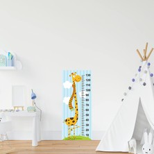 Vionna Çocuk Odası Bebek Odası Boy Ölçer Boy Cetveli Sticker Uzun Zürafa