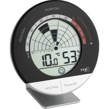 Vionna Tfa TFA30.5032 Radar Dijital Kayıtlı Termometre Nem Ölçer, Siyah